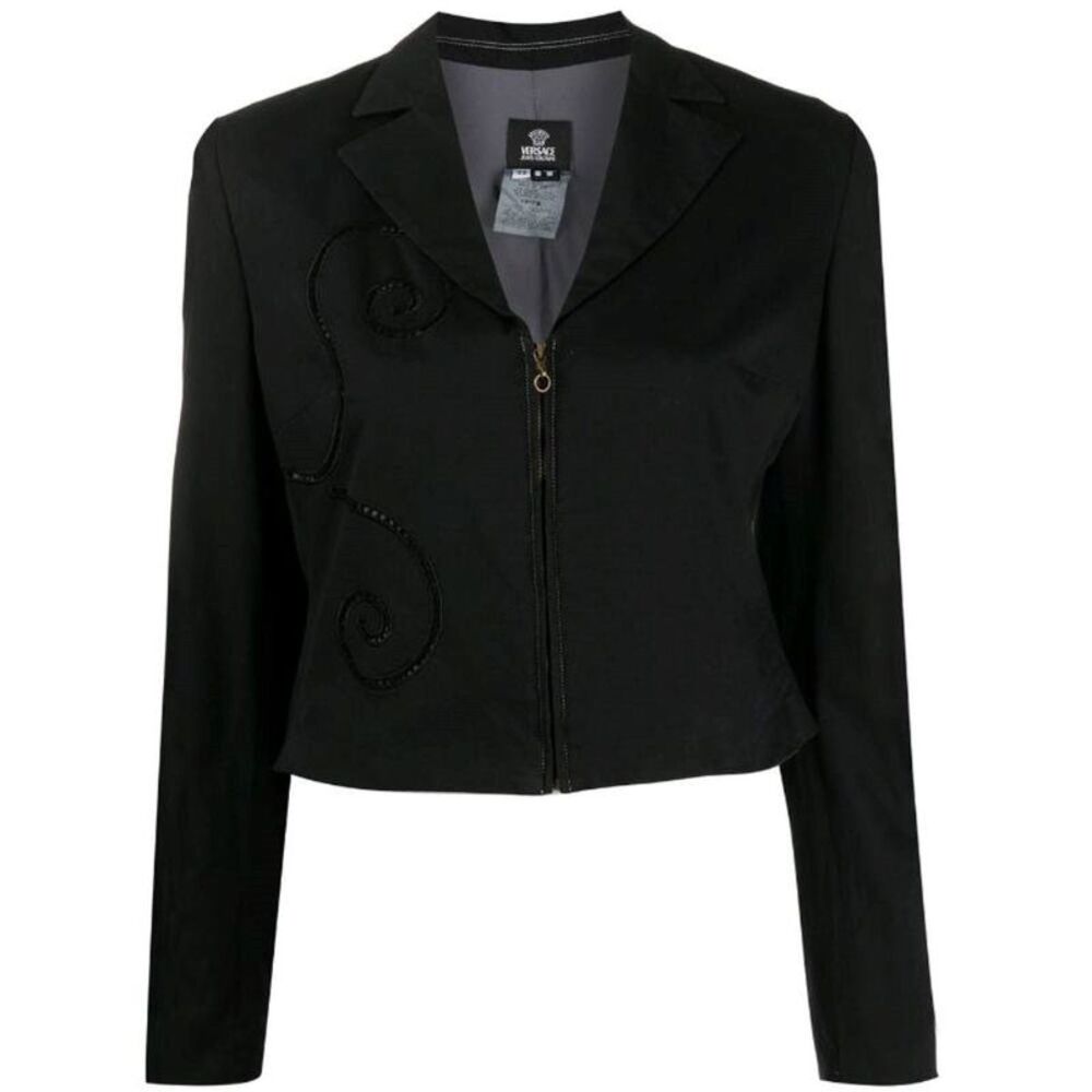 Versace Zip-Cuff Cotton Jacket